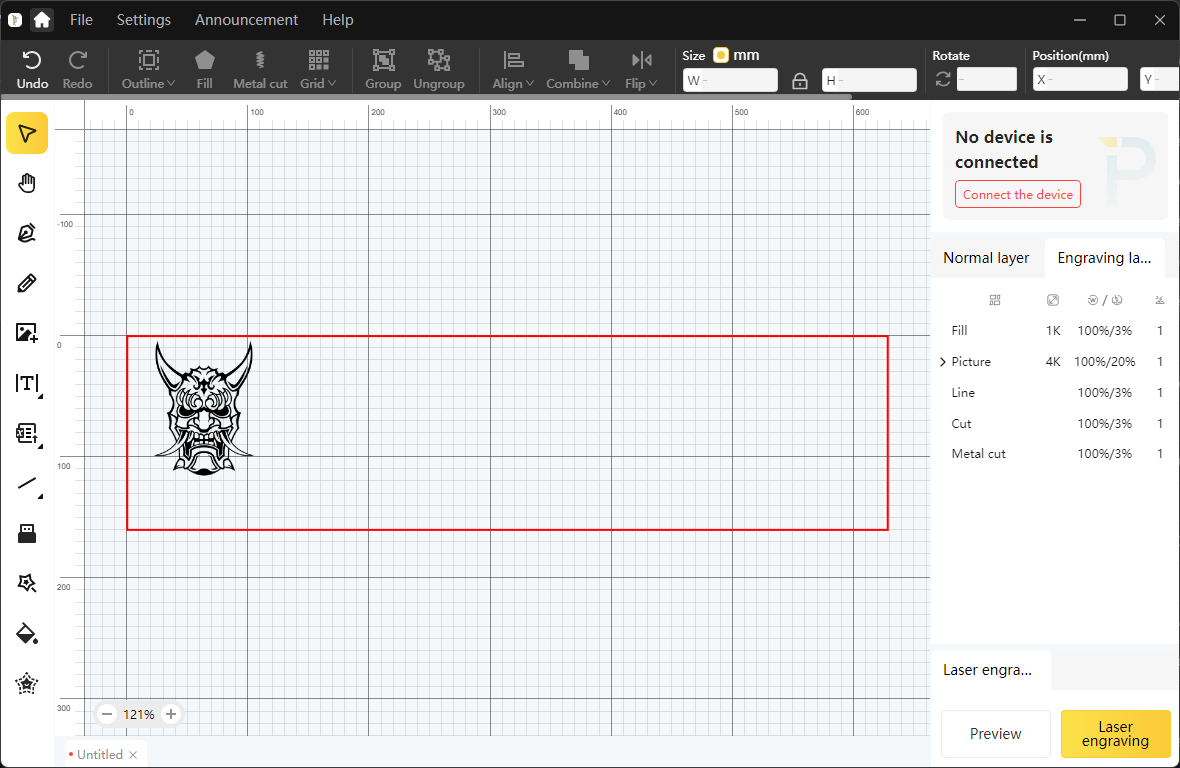 LaserPecker Design Space opsætning med rotary extension.png